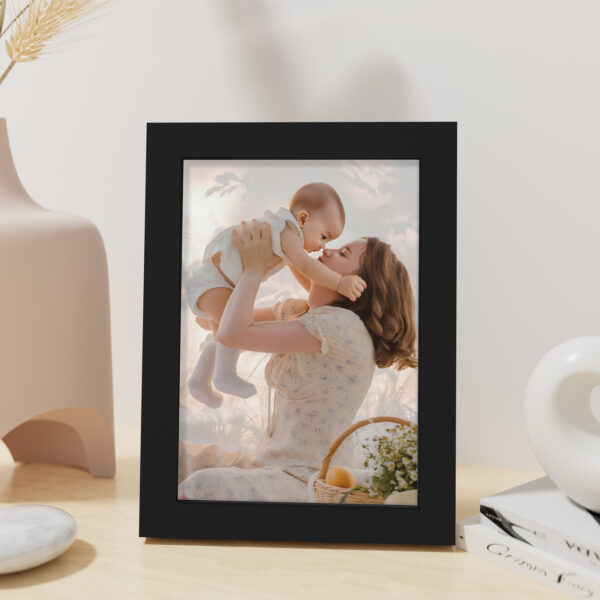 Vittanly Picture Frames Made of Solid Wood and Shatterproof Plexiglass, Wooden Photo Frame for Wall Mounting or Tabletop Display