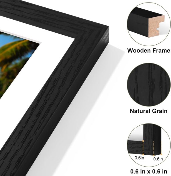 Vittanly Collage Picture Frame, Wall Mount Photo Frame with Shatterproof Plexiglass, Lightweight Modern Home & Office Decor, 1 Pack