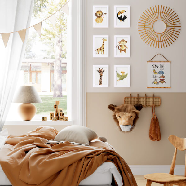 Vittanly Picture Frame Set of 3 for Wall Mounting or Tabletop, Picture Frames for Wall Decor, Engineered Wood