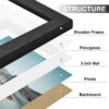 71866FRmfCL._AC_SL1500_ Vittanly Picture Frames Set of 9, Shatter Resistant Plexiglass, Display Pictures with Mat or without Mat, Photo Frames for Wall or Tabletop, Engineered Wood