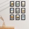 71g7vTrjm5L._AC_SL1500_ Vittanly Picture Frames Set of 9, Shatter Resistant Plexiglass, Display Pictures with Mat or without Mat, Photo Frames for Wall or Tabletop, Engineered Wood