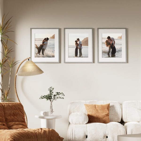 81-1W83uvIL._AC_SL1500_ Vittanly Picture Frame with Plexiglass - Poster Frame for Wall Display - Includes Mat, Made of Durable PVC Design