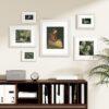 Vittanly Picture Frames Set of 2, Ornate Vintage Photo Frame for Wall or Tabletop, Display Pictures with Mat or without Mat