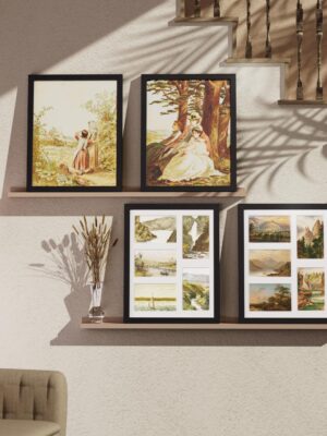 Vittanly Collage Picture Frame, Displays Different Pictures with Mat or without Mat, Picture Frames Collage Wall Decor for Horizontal or Vertical Display, 1 Pack