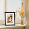 Vittanly 4 Pack Picture Frames, Engineered Wood with HD Plexiglass, Wall Gallery Photo Frames for Wall or Tabletop