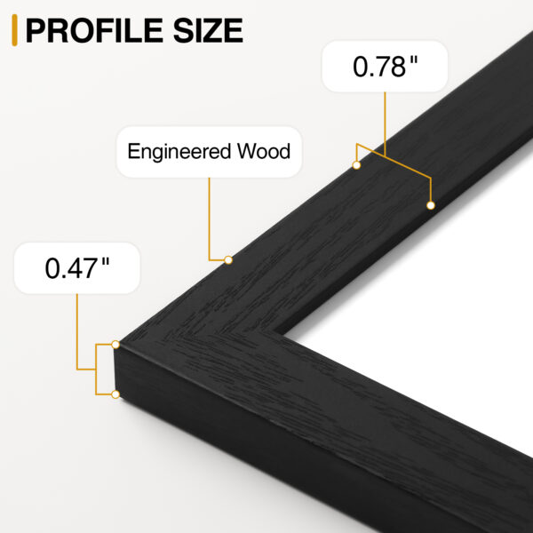 Vittanly 15 Pack Picture Frames Collage Wall Decor, Gallery Wall Frame Set for Wall or Tabletop Display, Multi Sizes with Three 8x10, Six 5x7, and Six 4x6 Photo Frames