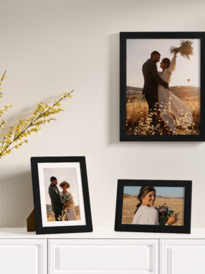 12件套场景4黑-1 Vittanly 12 Pack Picture Frames Collage Wall Decor for Mounting or Tabletop Display, Gallery Wall Frame Set for Family, Multi Sizes Including 4pcs 8x10, 4pcs 5x7, 4pcs 4x6