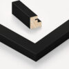 Vittanly Solid Wood Picture Frame Set of 4, Picture Frames for Wall or Tabletop Display