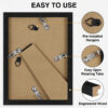 Vittanly Picture Frames Set of 10 for Wall or Tabletop Display, Engineered Wood with Shatter Resistant Plexiglass