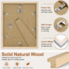 Vittanly Solid Wood Picture Frame with Double Mat, 1 Pack