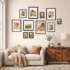 Vittanly 5 Pack Picture Frames, Gallery Wall Frame Set for Wall Mounting or Tabletop, Engineered Wood with Shatter Resistant Plexiglass