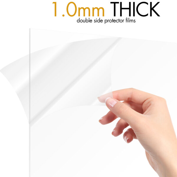 Vittanly Picture Frames Set of 10 for Wall or Tabletop Display, Engineered Wood with Shatter Resistant Plexiglass