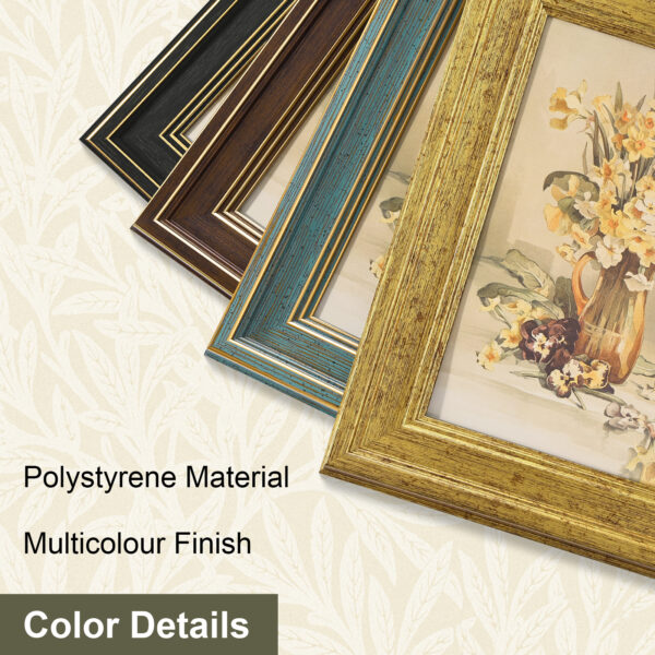 Vittanly Picture Frames Set of 4, Vintage Photo Frames