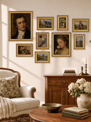 Vittanly Ornate Vintage Picture Frame for Wall or Tabletop, 1 Pack