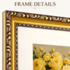 Vittanly Ornate Vintage Picture Frame for Wall or Tabletop, 1 Pack