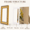 Vittanly Ornate Vintage Picture Frame for Wall or Tabletop, 1 Pack