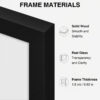 Picture Frame with Solid Wood & Real Glass