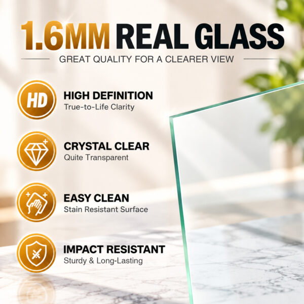 Picture Frame with Solid Wood & Real Glass