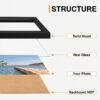 Picture Frame with Solid Wood & Real Glass